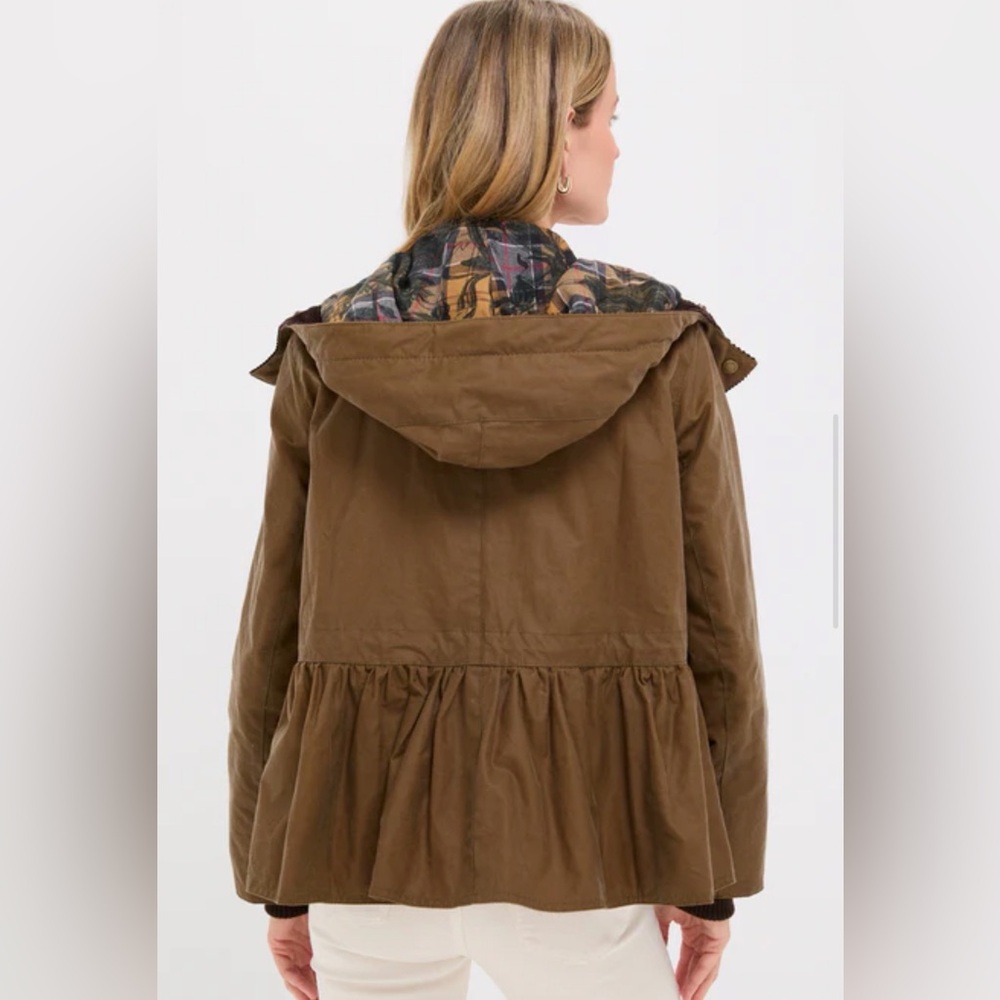 ERDEM x Barbour Dhalia Wax Jacket sand - Picture 4 of 17